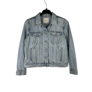 Lucky Brand Womens Size XL  The Tomboy Trucker Denim Jacket Blue Jean